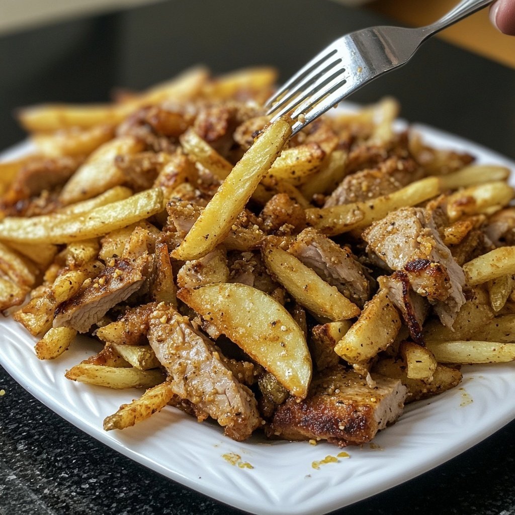 Dönerbox mit Pommes