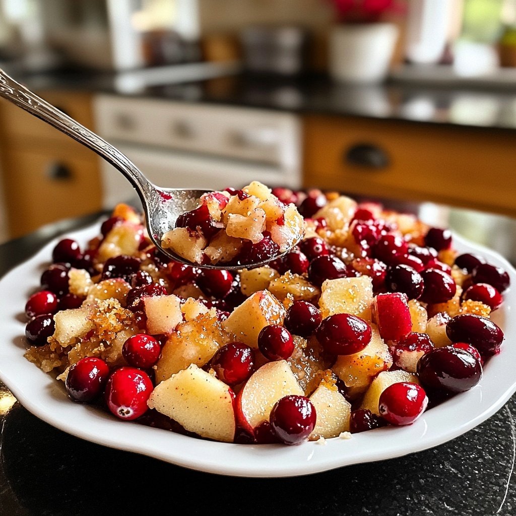 Traditionelle Cranberry-Apfel-Füllung