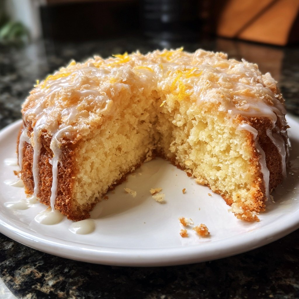 Zitronenkuchen mit Kokosmehl