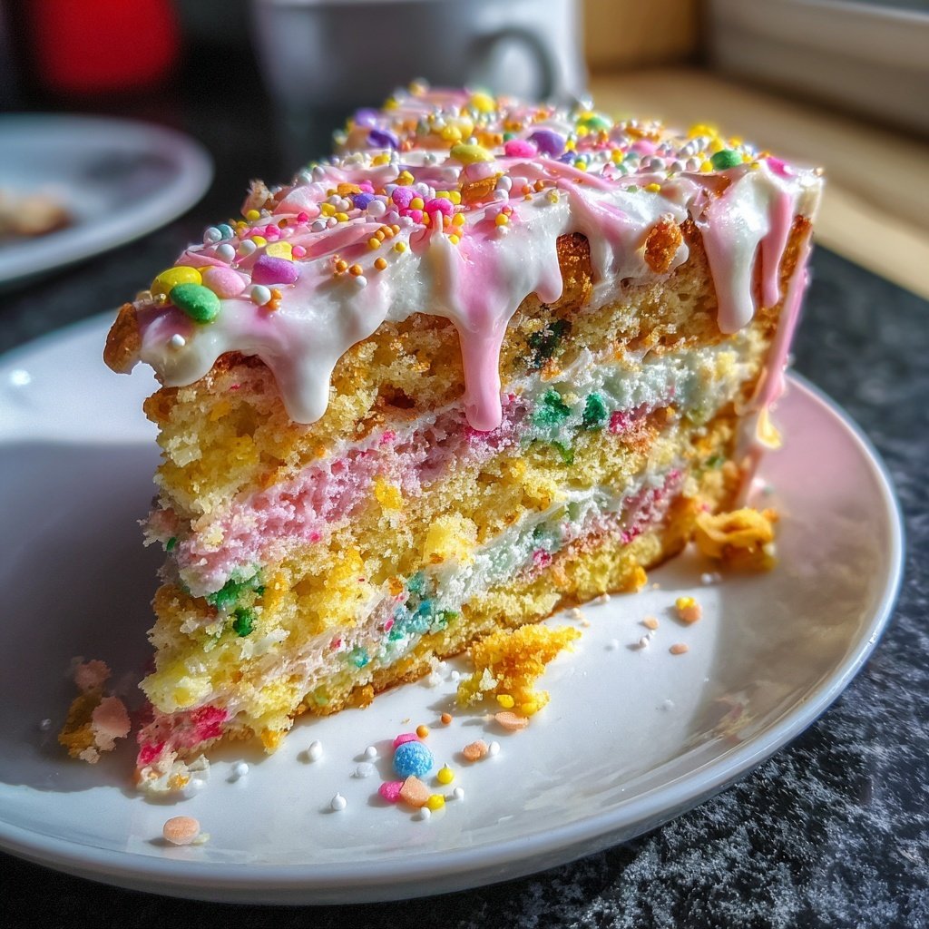 Geburtstagskuchen bunt dekoriert