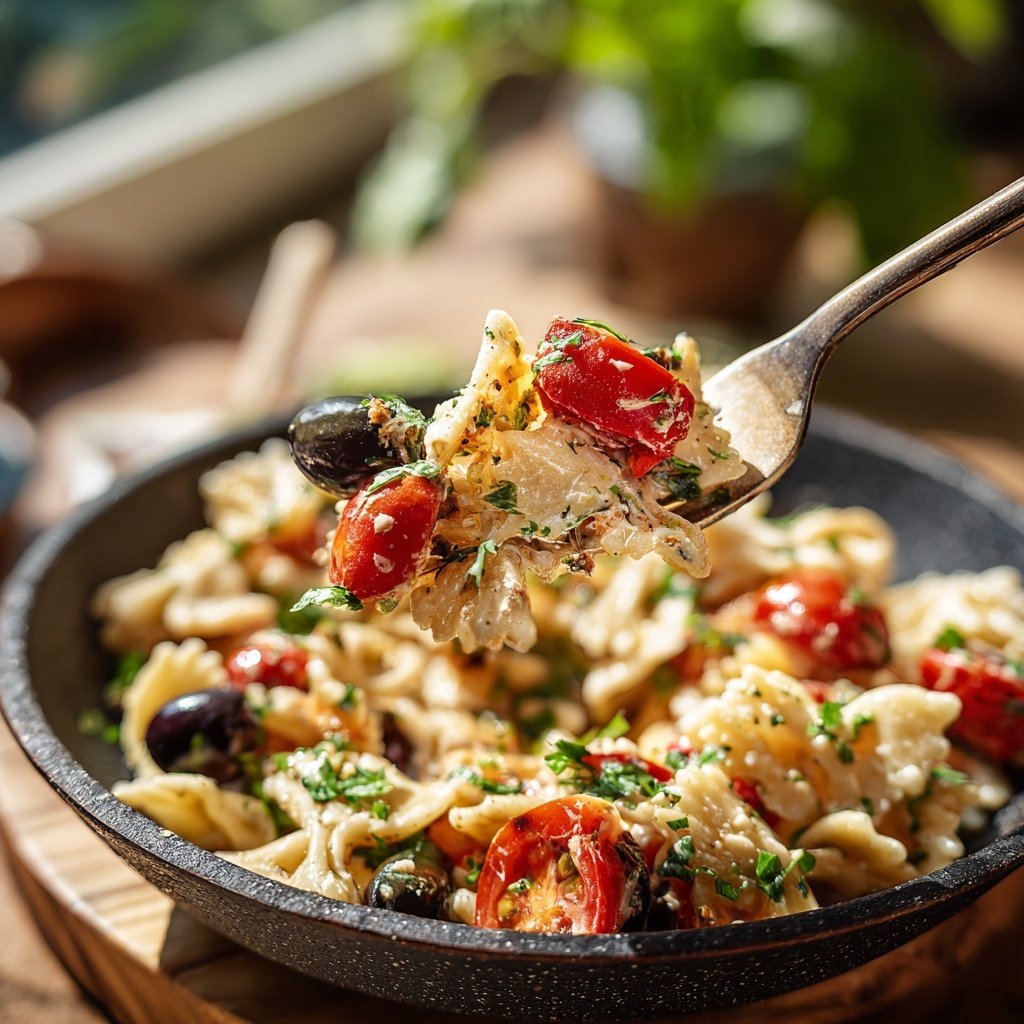 Mediterraner Nudelsalat Leicht