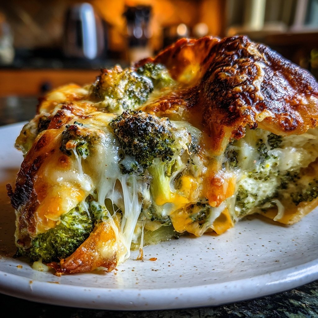 Lasagne mit Brokkoli und Cheddar