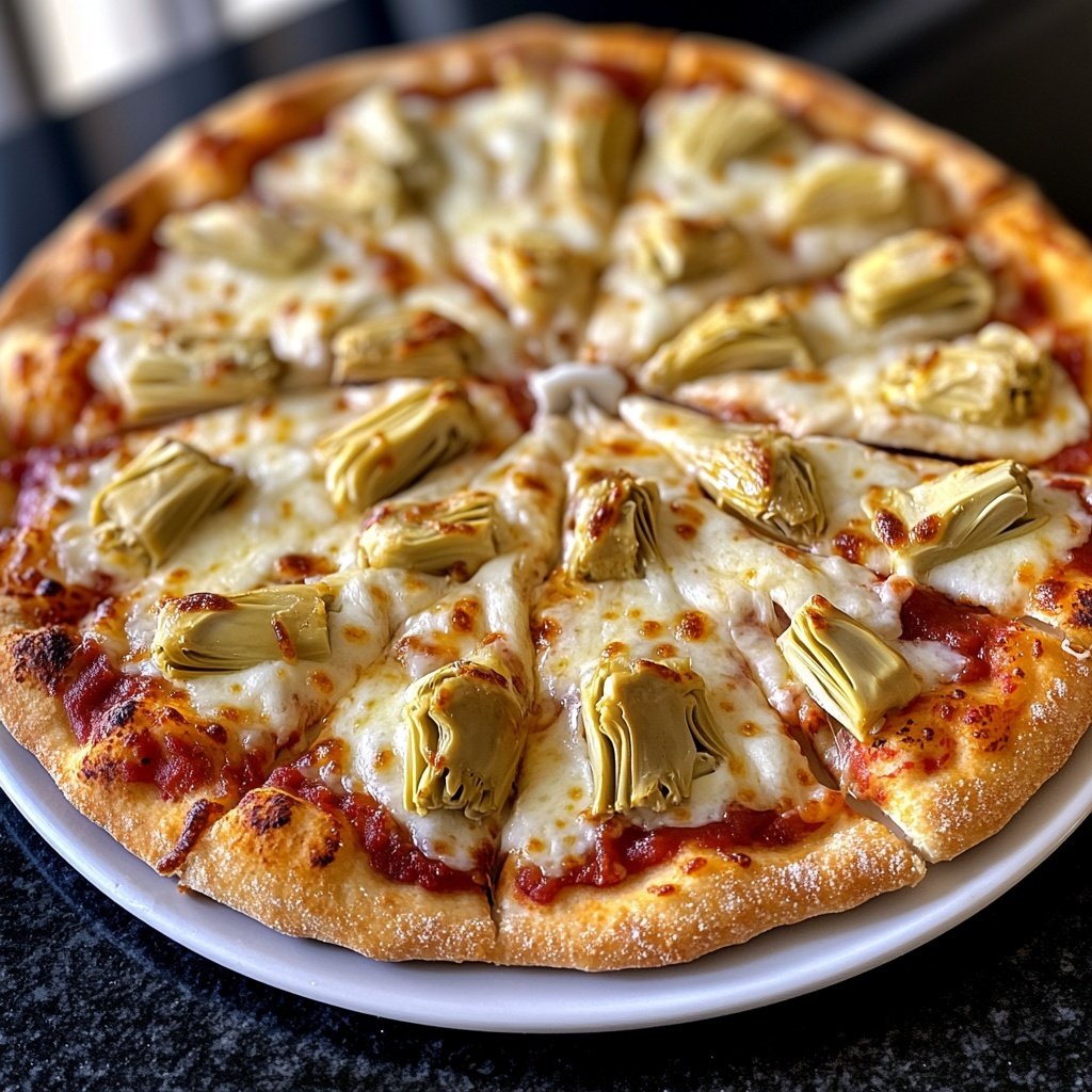Pizza mit Artischocken