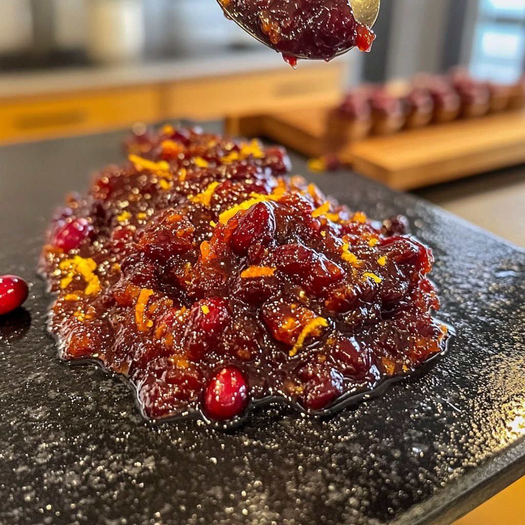 Hausgemachte Orangen-Cranberry-Soße